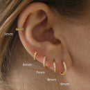 1 Par de Brincos de Aço Inoxidável com Pequeno Zircônia Cristal Brinco Fino de Helix Tragus Brincos de Cartilagem Joias para Piercing