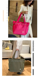 Mala Duffle Oxford Impermeável Grande Capacidade Bolsa de Viagem Feminina Bolsa de Ombro Valise