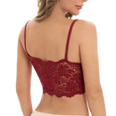 Kit 03 peças Sutiãs de Renda Feminino Top Confortável Bralette Cor Sólida Lingerie Sexy Colete Feminino Vazado Sem Arame Sutiã Sem Costura
