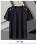 Camiseta Feminina de Corrida Refletiva - Top Esportivo de Seda Gel de Secagem Rápida, Respirável e Alta Elasticidade para o Verão, Camiseta Ativa de Manga Curta e Fresca