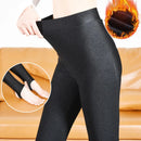 Leggings Femininas Tamanho 6XL Grande, Meias-Calças Térmicas de Inverno, Forro Fino de Lã, Cintura Alta, Sexy, Slim, Calças Elásticas, Leggings Femininas com Brilho