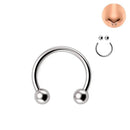 Brincos de Studs de Piercing Tragus Helix de Cristal CZ em Aço Inoxidável