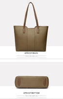 Bolsa de Cor Sólida para Mulheres Bolsas de Ombro de Designer Bolsa Transversal de Couro Macio de Luxo Bolsa Tote de Grande Capacidade Grandes