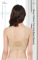 Top de Sutiã Esportivo Respirável Fitness Feminino, Sutiã com Bojo Removível,  Sem Costura, Push Up