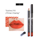 Batom Matte Lápis Delineador Labial Maquiagem À Prova D'Água Tinta Labial Sexy Batom Matte de Longa Duração Hidratante Caneta Delineador Labial 1 Peça