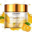 Creme Facial de Vitamina C Retinol Suavizante de Rugas Hidratante Firmador Ácido Hialurônico Clareador Reparador Creme de Cuidados com a Pele Suavizante Clareador