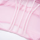 Conjunto de Lingerie de Malha de Luxo para Mulheres, Body Sem Costas, Conjunto de 3 Peças com Cinta-Liga, Vestidos Sensuais para Mulheres