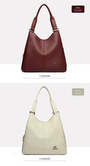Bolsa Hobo com Alça Superior de Couro para Mulheres, Bolsas Femininas de Lazer, Bolsas de Ombro, Carteiras da Moda, Bolsas Vintage, Bolsa Tote de Grande Capacidade
