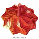Estrela Sensory Antiestresse 3D Impressa, Alças de Fácil Pegada, Girador de Hexágono em Espiral para Estresse (Vermelho e Azul, 11,78 cm)