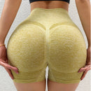 Shorts Femininos Esportivos Cintura Alta Push Up Leggings