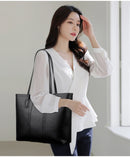 Bolsa de Cor Sólida para Mulheres Bolsas de Ombro de Designer Bolsa Transversal de Couro Macio de Luxo Bolsa Tote de Grande Capacidade Grandes