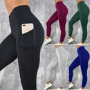 Leggings Fitness Feminina Cintura Alta com Bolso , Treino, Corrida, Elastano, Levanta Bumbum, Calça Casual Justa