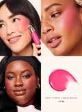 Blush Cremoso Maquiagem Matte Textura Perolada com Glitter Iluminador Brilho nutrir Gloss Labial