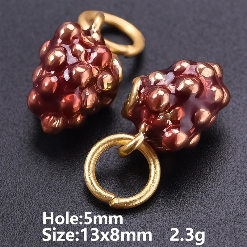 6/16 Peças Estilos Mistos Frutas Banana Morango Melancia Vegetais Repolho Cogumelo Cenoura Pingente Para Fazer Joias