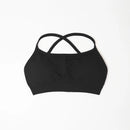 Top de Sem Costura para Mulheres, Sutiã Esportivo, Roupas de Academia e Fitness, Cruzado nas Costas, Push-up