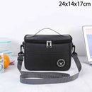 Bolsa de Mão para Marmita Simples Bolsa de Armazenamento Quadrada Térmica Bolsa de Alumínio Espessa Bolsa Bento Grande Capacidade Bolsa de Piquenique Com Compartimento para Arroz