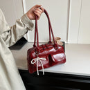 Bolsa de Laço Elegante Edição Coreana Nova Bolsa Simples e Casual de Ombro Versátil na Moda