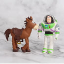 7pcs/conjunto Toy Story 4 Figuras de Ação Brinquedos Woody Jessie Buzz Lightyear Forky Pig Bear
