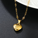 Colar de Pingente de Coração Doce e Romântico ASONSTEEL para Mulheres, Metal de Aço Inoxidável,  Deslumbrante, Joia Y2K