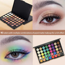 Paleta de Sombras com 40 Cores Glitter Fosco à Prova d'Água de Longa Duração
