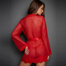 Mulher de lingerie sexy Pijama erótico renda Roupas sexuais Babydoll Vestido transparente Preto sexy